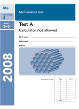 2008-SATs-Maths-A-Non-Calculator