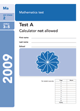 2009-SATs-Maths-A-Non-Calculator
